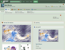 Tablet Screenshot of gel-giruru.deviantart.com