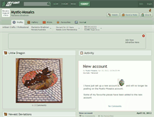Tablet Screenshot of mystic-mosaics.deviantart.com