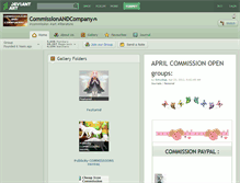 Tablet Screenshot of commissionandcompany.deviantart.com