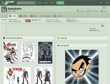 Tablet Screenshot of bobbyrubio.deviantart.com