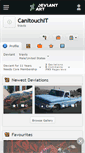 Mobile Screenshot of canitouchit.deviantart.com