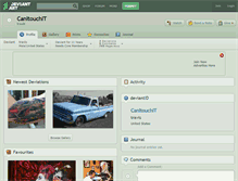 Tablet Screenshot of canitouchit.deviantart.com