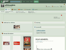Tablet Screenshot of caffeineaddicts.deviantart.com