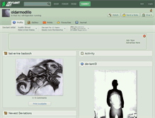 Tablet Screenshot of oldarmodillo.deviantart.com