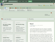Tablet Screenshot of crimsonasylum.deviantart.com