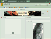 Tablet Screenshot of amber1010.deviantart.com