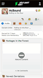 Mobile Screenshot of mcbound.deviantart.com