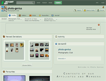 Tablet Screenshot of photo-genius.deviantart.com
