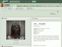 Tablet Screenshot of le-belle.deviantart.com