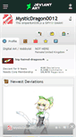 Mobile Screenshot of mysticdragon0012.deviantart.com