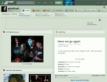 Tablet Screenshot of aphoticart.deviantart.com