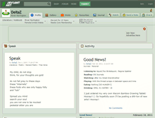 Tablet Screenshot of deltaz.deviantart.com