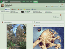 Tablet Screenshot of makinmagic.deviantart.com