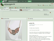 Tablet Screenshot of catieisavampire159.deviantart.com