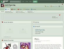 Tablet Screenshot of litchi-faye-ling.deviantart.com