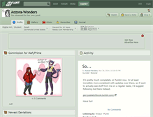 Tablet Screenshot of aozora-wonders.deviantart.com