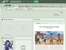 Tablet Screenshot of majmage.deviantart.com
