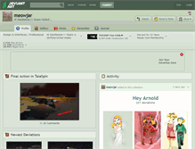 Tablet Screenshot of meowjar.deviantart.com