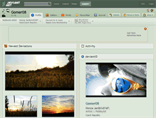 Tablet Screenshot of gomer08.deviantart.com