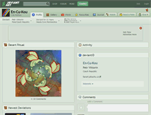Tablet Screenshot of en-cu-kou.deviantart.com