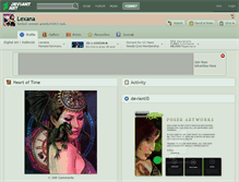 Tablet Screenshot of lexana.deviantart.com