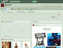 Tablet Screenshot of genpachi7.deviantart.com