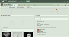 Desktop Screenshot of horror-girl-13.deviantart.com