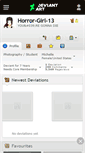 Mobile Screenshot of horror-girl-13.deviantart.com