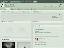 Tablet Screenshot of horror-girl-13.deviantart.com