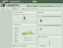 Tablet Screenshot of catscratch-fans.deviantart.com