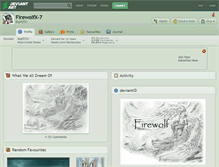 Tablet Screenshot of firewolfx-7.deviantart.com