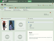 Tablet Screenshot of dsgf.deviantart.com