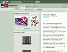 Tablet Screenshot of metallixfan.deviantart.com