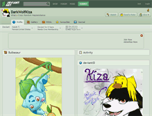Tablet Screenshot of darkwolfkiza.deviantart.com