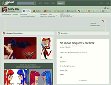 Tablet Screenshot of glory-day.deviantart.com