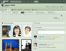Tablet Screenshot of cedric116-b45.deviantart.com