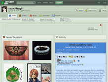 Tablet Screenshot of crazed-fangirl.deviantart.com