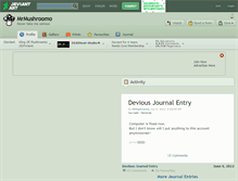Tablet Screenshot of mrmushroomo.deviantart.com