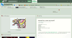 Desktop Screenshot of moniquethecat.deviantart.com
