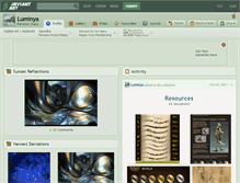 Tablet Screenshot of luminya.deviantart.com