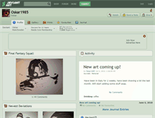 Tablet Screenshot of oskar1985.deviantart.com