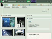 Tablet Screenshot of mikm.deviantart.com