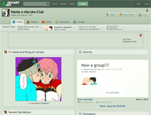 Tablet Screenshot of naota-x-haruko-club.deviantart.com