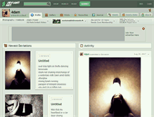 Tablet Screenshot of 4dam.deviantart.com