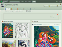 Tablet Screenshot of dragon-rose-guardian.deviantart.com