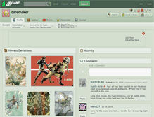 Tablet Screenshot of daremaker.deviantart.com