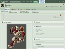 Tablet Screenshot of doom-bees.deviantart.com