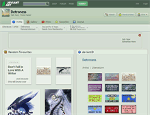 Tablet Screenshot of detroness.deviantart.com
