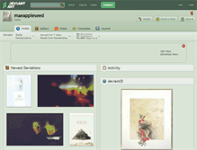 Tablet Screenshot of maeappleseed.deviantart.com