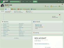 Tablet Screenshot of mariel-rose.deviantart.com